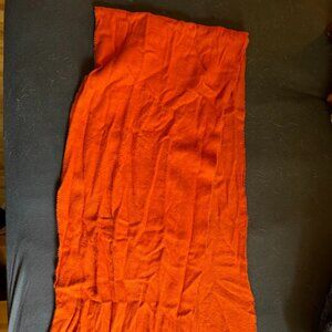 Bright Orange Cotton Scarf